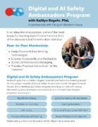 Digital and AI Safety Ambassadors with Kaitlyn Regehr One Sheet pdf